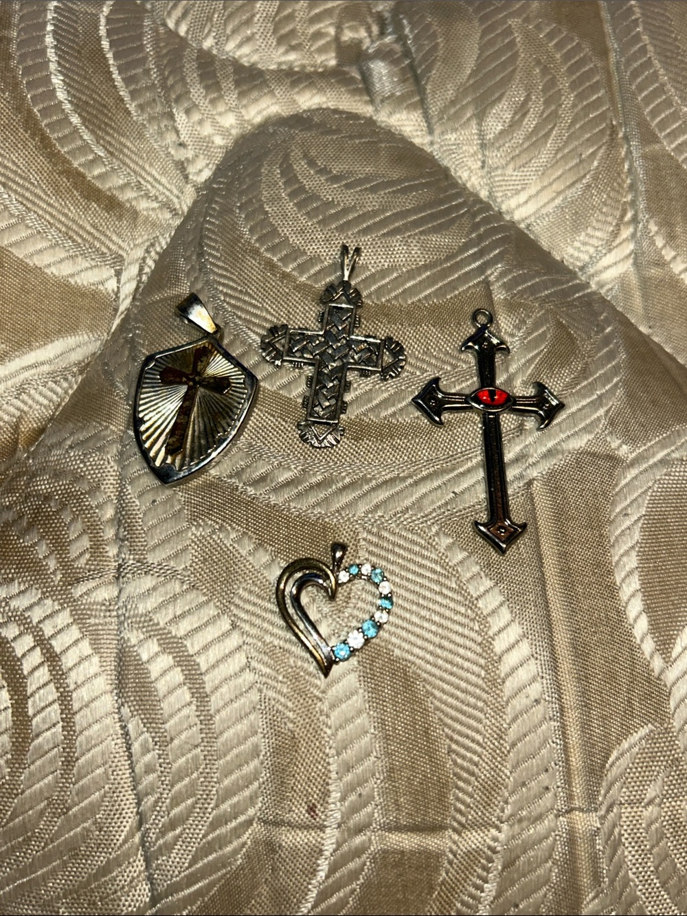Different style necklace charms